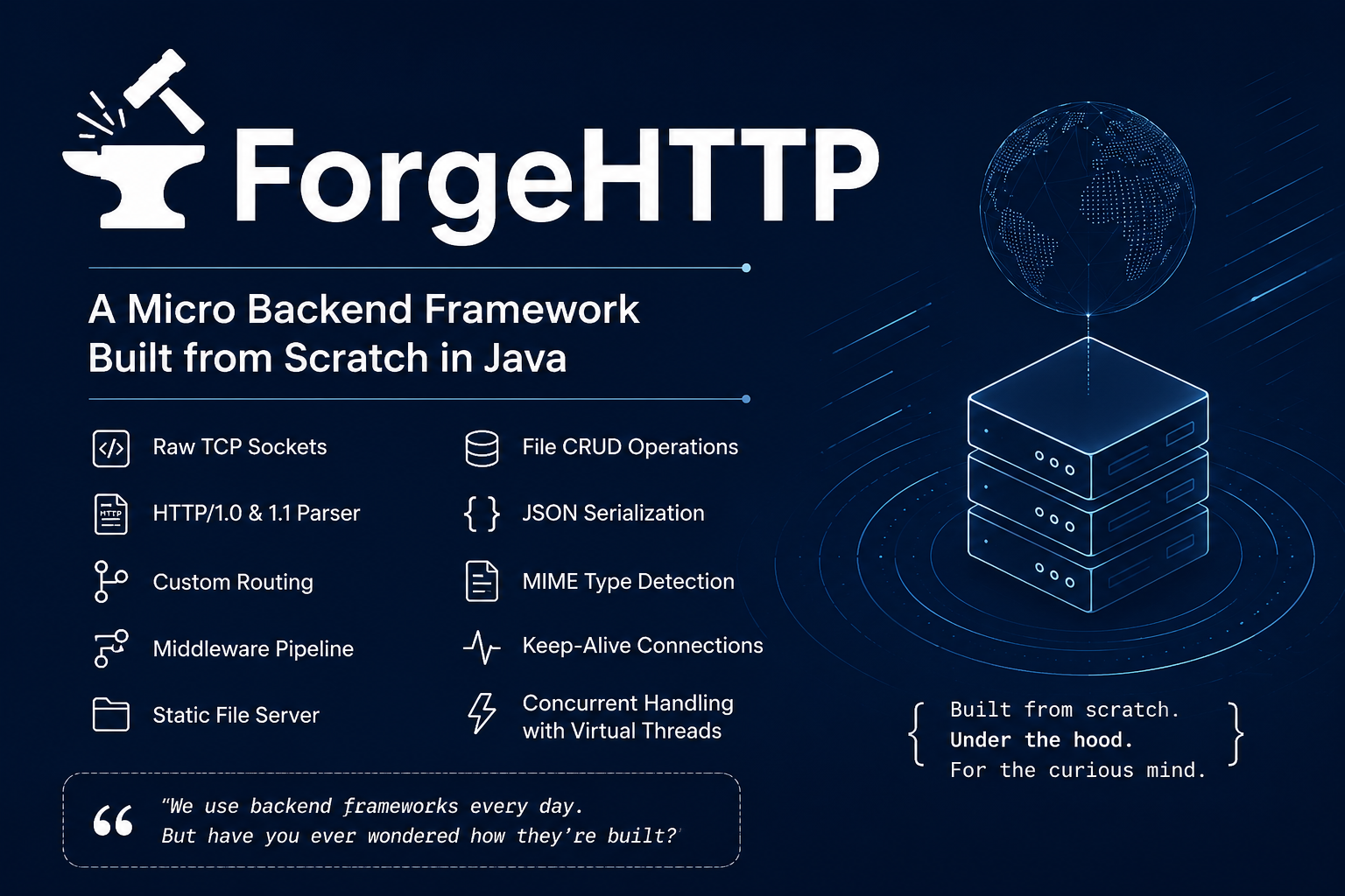 ForgeHTTP — Lightweight Backend Framework